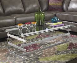 Find great deals on coffee table in livermore, ca on offerup. Ashley Furniture Signature Design Frandelli T299 1 Modern Metal Rectangular Cocktail Table With Clear Tempered Glass Top Del Sol Furniture Cocktail Or Coffee Table