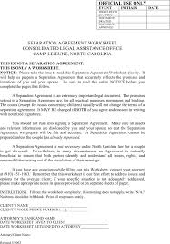 A separation agreement is the result of much discussion and negotiation surrounding divisions of assets and liabilities, typically sample separation agreement. Free North Carolina Separation Agreement Template Doc 79kb 7 Page S