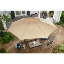 Check spelling or type a new query. Hampton Bay 11 Ft Aluminum Cantilever Solar Led Offset Outdoor Patio Umbrella In Putty Tan Yjaf052 Pu The Home Depot