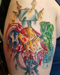 High quality avengers tattoo gifts and merchandise. Thor Captain America Hulk Avengers Tattoo Tattoovorlagen24 Com Tattoovorlagen24 Com