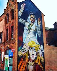 Reposting Raveetawrites Veteran Bollywood Actresses Rekha And Madhubala Have Hijacked Belgrave Road In Leicester The Magnificent Mural Painted By Artist Mis