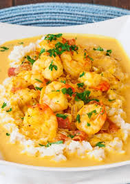This Coconut Shrimp Curry Features Delicious Shrimp In A Coconut Curry That S Perfect Over Cooked Rice And Ready In Only Curry Recipes Seafood Recipes Recipes