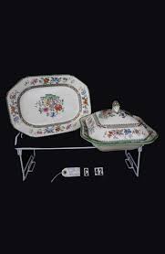 Spode copelands china pattern green floral. Copeland Spode Fine Bone China Chinese Rose Pattern 2 9253 Serving Pieces Mcarthur Park Antiques