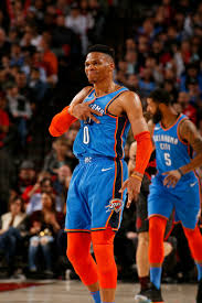 Russell westbrook signed a 5 year / $206,794,070 contract with the oklahoma city thunder, including $206,794,070 guaranteed, and an annual average salary of . Pin By Jaker On Nba Okc Westbrook Russell Westbrook Basketball Players Nba