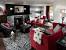 Modern Red And Grey Living Room