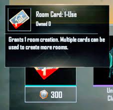 Does This Room Card Creates A Permanent Room For Me Pubgmobile