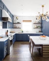 This Is How You Rock Blue Cabinets In The Kitchen Hunker New Kitchen Cabinets Kitchen Remodel Blue Cabinets