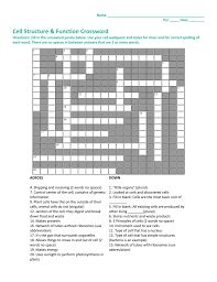Maybe you would like to learn more about one of these? Key Cell Structure And Function Crossword