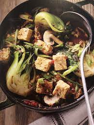 Braised Tempeh Bok Choy With Spicy Ginger Sauce Vegetarian Recipes Asian Recipes Tempeh Recipes