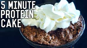 5 Minute Protein Cake Healthy Low Carb Dessert Recipe Youtube