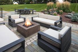 However, if you are someone that can see a picture. 75 Beautiful Concrete Paver Patio With A Fire Pit Pictures Ideas May 2021 Houzz