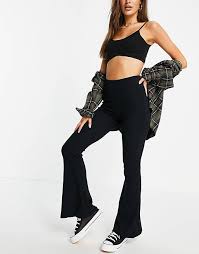 4.7 out of 5 stars. Pull Bear Stretch Bell Bottom Trousers In Black Asos