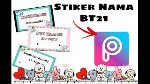 Army only, 8 karakter bt21 super . Diy Stiker Label Nama Gambar Lucu Keren Bt21 Dan Lain Lain By Picsart Bisa Jualan Youtube