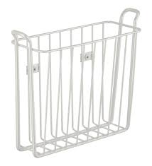 Polished chrome (not shown) or satin nickel (shown here). Interdesign Classico Wall Mounted Magazine Rack Metal Bathroom Magazine Holder White Buy Online In Angola At Angola Desertcart Com Productid 50763111