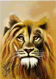 الأسد قوي و أقوى ما فيه قلبه طفرة جوز Lion Animals