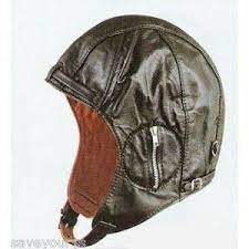 Amazon Com Aviator Black Leather Motorcycle Cap Vintage Wwii Hat Medium Other Products Clothing Black Aviators Leather Aviator Cap