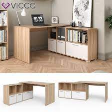 Vicco Scrivania D Angolo Flex Computer Mensola Sponda Rovere Sonoma Bianco Casa Arredamento E Bricolage Scrivania Scrivania Ragazzi Arredamento Home Office