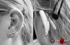double helix en rook piercing by art makia more information art makia tattoostudio kleve kirchstrasse 13 4915202518301 kleve art makia de tattoo studio