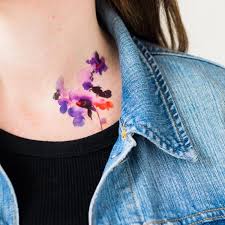 By mini lau rose collection. Temporary Watercolor Tattoos Adorn Your Body In Beautiful Blooms