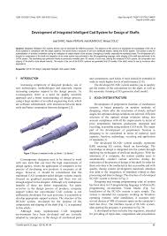 PDF) Development of Integrated Intelligent Cad System for Design of Shafts