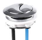 Toilet Push Button 58mm Thread Diameter Dual Push Flushing Button  Adjustable Toilet Water Tank Button