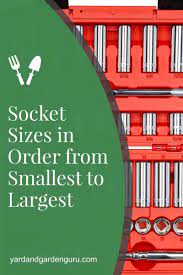 Do you ever find yourself looking for / or missing, a specific sae size of a socket or wrench and want to know what it's metric equivalent is? Socket Sizes In Order From Smallest To Largest