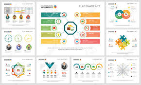 Colorful Analytics Or Consulting Concept Infographic Charts Set