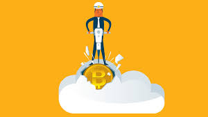 Cloud mining happens when a company sets up a bitcoin mining farm and then rents out the hashpower. Cloud Mining Definition