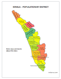 Showing the location, the outline, all the administrative division boundaries of kerala along with boundaries of. Kerala Heat Map By District Free Excel Template For Data Visualisation Indzara