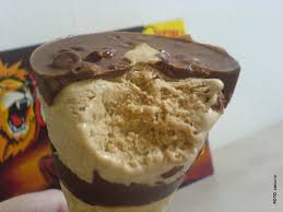 If a person eats half a cup, approximately the amount in th. Nestle Lion Ice Cream Cone Caramel Ice Cream And Toffee Bi Flickr