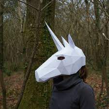 This diy paper mask idea is so easy, that even your children can take full reign of the project! Unicorn Mask Wintercroft