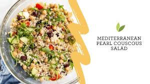 Couscous is a whole grain and a great source of fiber. Mediterranean Pearl Couscous Salad Inspiralized Youtube