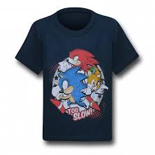 sonic the hedgehog too slow kids t shirt sonic the hedgehog too slow kids t shirt