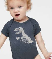 "Extinct T-Rex LOVE" baby onesie