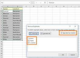 Using Excel To Remove Duplicate Rows Based On Two Columns 4 Ways How To Remove Excel Column