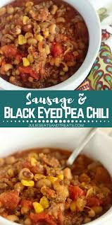 A Hearty Dinner Idea Filled With Ground Beef Black Eyed Peas Corn Diced Tomatoes And Breakfast Sausage Sausage Dinner Hearty Dinner Vegetable Soup Healthy