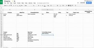 How I Use Google Sheets For Meal Planning Meal Planning Template Google Sheets Meal Planner Template