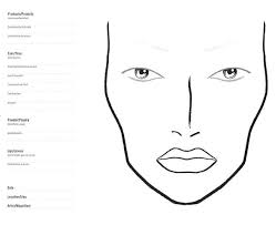 Blank Mac Face Chart Makeup Face Charts Mac Face Charts