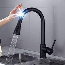 Check spelling or type a new query. Black Touchless Kitchen Faucet Deck Mounted Smart Touch Sensor Faucet