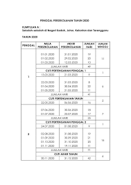 Kalender malaysia apk 1 12 download for android download. Kalendar 2020 Senarai Cuti Umum Dan Takwim Cuti Sekolah Malaysia