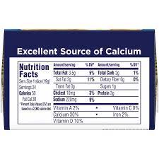 Calories in a kraft single. 35 Kraft Cheese Slices Nutrition Label Labels Database 2020