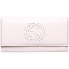 Gucci Cream Soft Grain Leather Long Envelope Purse 560 Liked On Polyvore Featuring Bags Handbags Clutches Pur Gucci Clutch Envelope Purse Pink Handbags