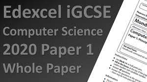 Teaching and revision resources for edexcel gcse computer science. Edexcel Igcse Computer Science Paper 2 Practical 2020 Full Paper Walkthrough Youtube