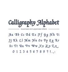 In this video, i have used a fountain pen for writing a to. Calligraphy Alphabet Vector Images Over 140 000