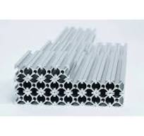 Aluminum Profiles, 10x10mm, 1000mm, 4 Pieces, Silver