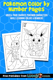 Use our special 'click to print' button to send only the image to your printer. Woo Jr Activities On Twitter Any Pokemon Lovers Out There Check Out Our Brand New Set Of Color By Number Pages To Keep Your Pokemon Fan Entertained For A Bit While You