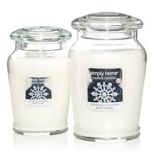Yankee Candle Simply Home Christmas Snowflake Jar Candle 19 Oz Burns Up To 135 Hours New