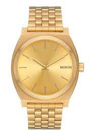 Nixon nixon time teller watch all gold gold item code: Time Teller Watch Unisex Leather Stainless Steel Watches Nixon Us