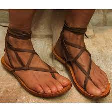 Handcrafted Gladiator Sandal Von Zuzsi Auf Etsy Gladiator Sandals For Men Jesus Sandals Diy Sandals