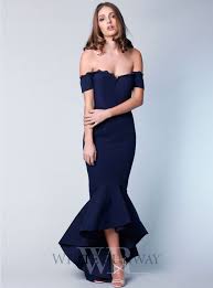 Camille Dress A Stunning Midi Length Dress By Elle Zeitoune A Fitted Off Shoulder Style Featuring Mermaid Fishtai Midi Bridesmaid Dress Dresses Camille Dress